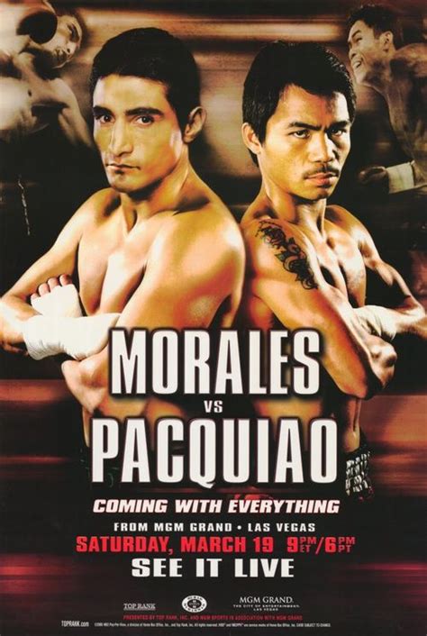 Manny Pacquiao vs. Erik Morales (1st meeting) .